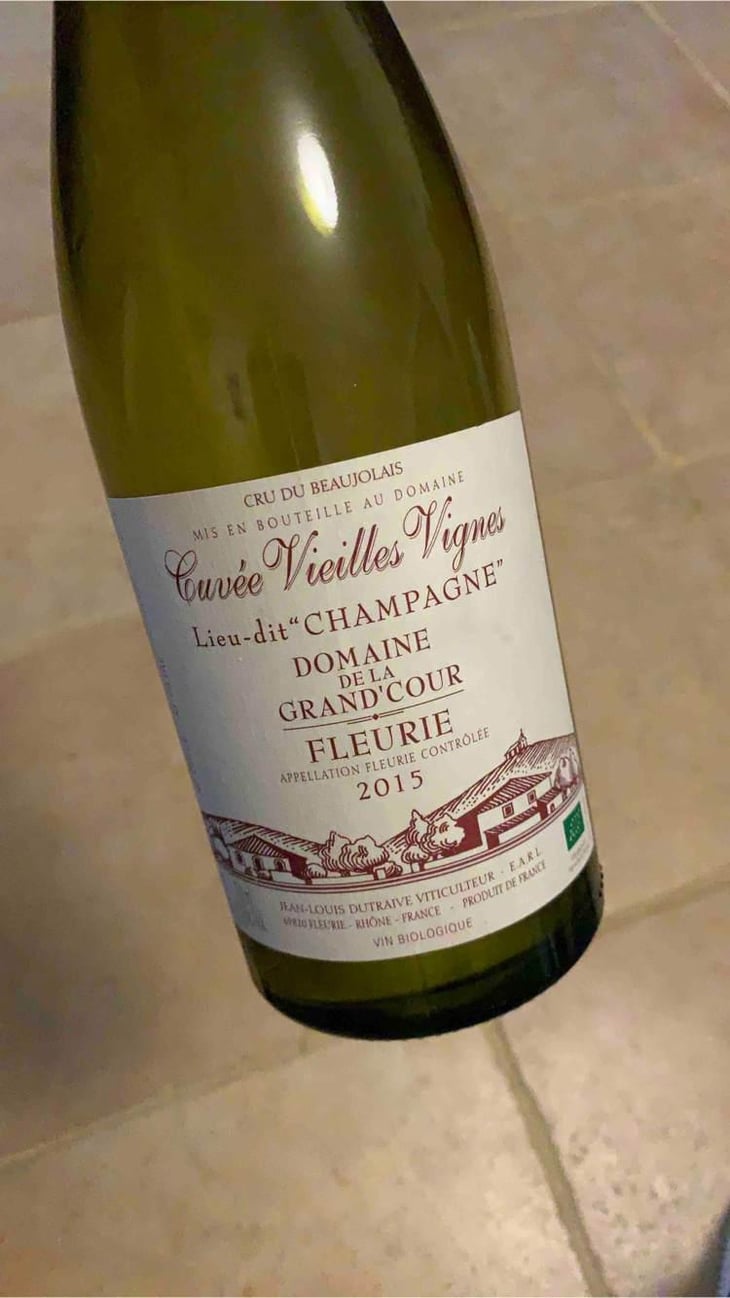 Cuvée Vieilles Vignes "Champagne" - Domaine de la Grand'Cour - Jean-Louis Dutraive 