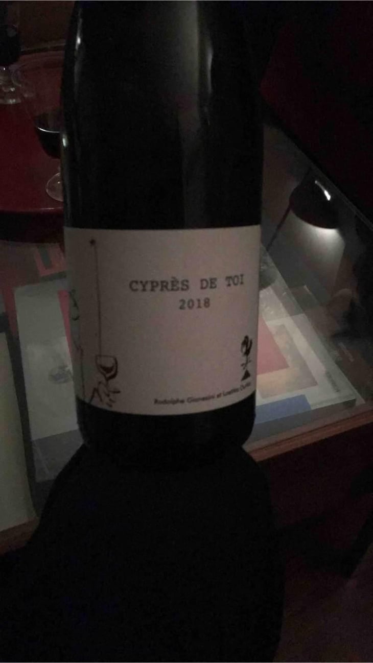 Cyprès de Toi (Blanc - old label) - Fond Cyprès - Rodolphe Gianesini & Laetitia Ourliac 