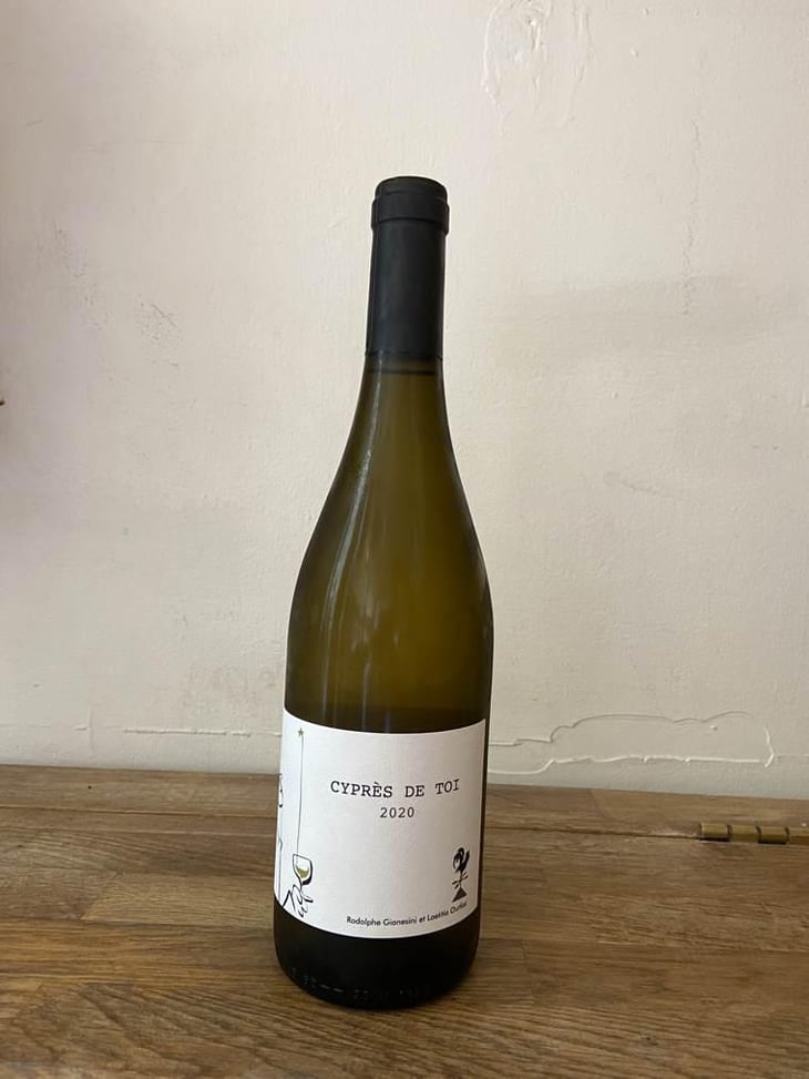 Cyprès de Toi (Blanc - old label) - Fond Cyprès - Rodolphe Gianesini & Laetitia Ourliac 