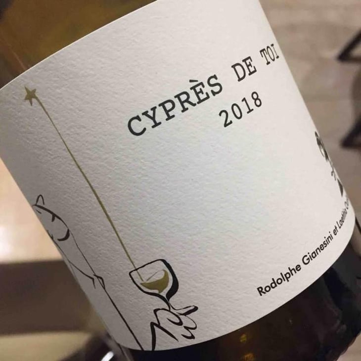 Cyprès de Toi (Blanc - old label) - Fond Cyprès - Rodolphe Gianesini & Laetitia Ourliac 
