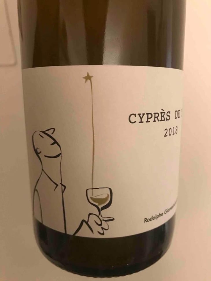 Cyprès de Toi (Blanc - old label) - Fond Cyprès - Rodolphe Gianesini & Laetitia Ourliac 