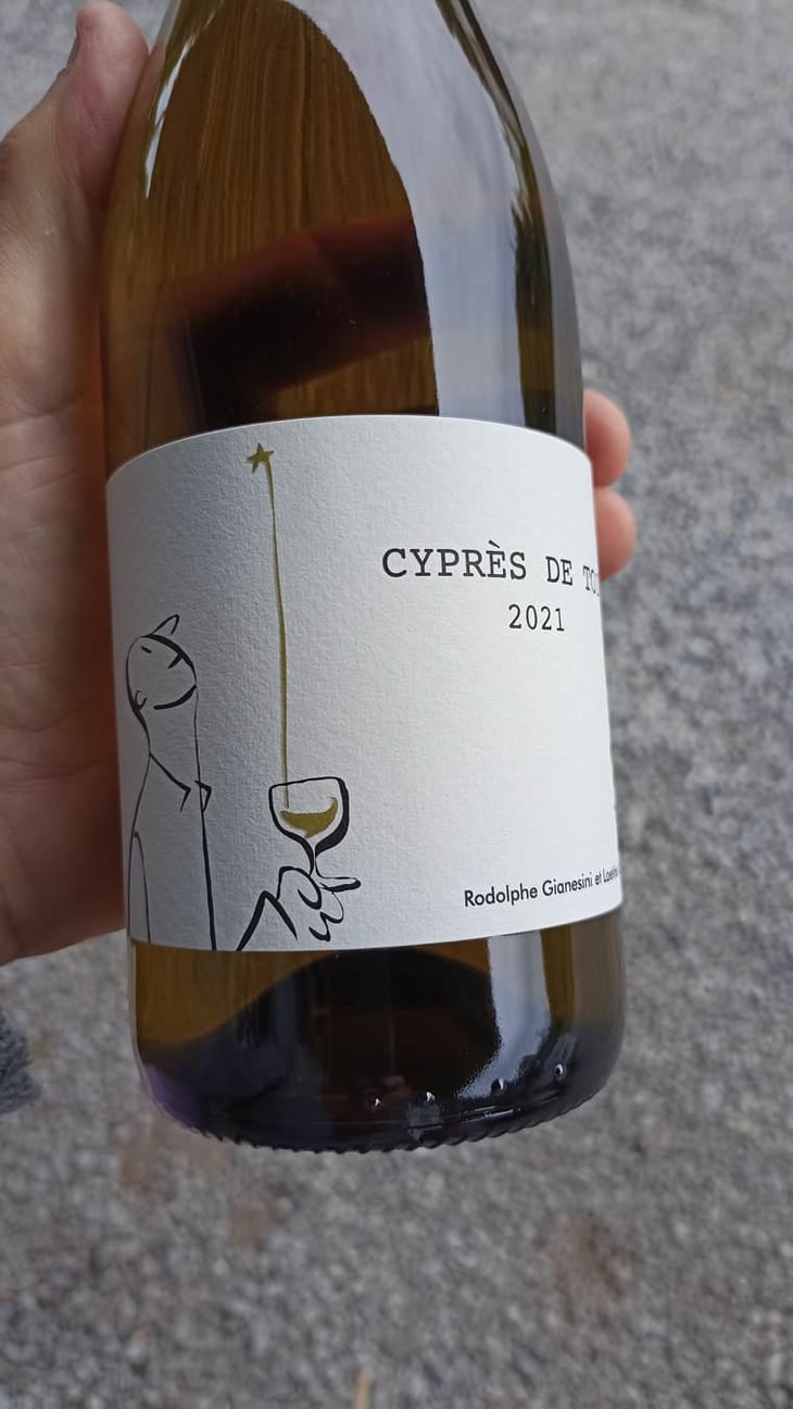 Cyprès de Toi (Blanc - old label) - Fond Cyprès - Rodolphe Gianesini & Laetitia Ourliac 