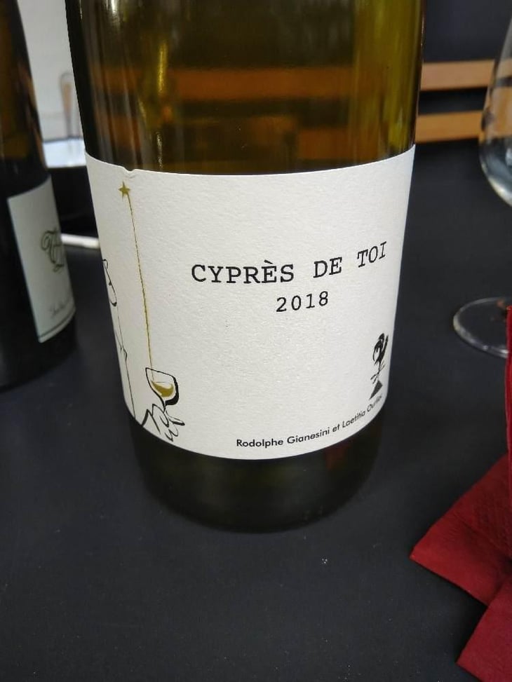 Cyprès de Toi (Blanc - old label) - Fond Cyprès - Rodolphe Gianesini & Laetitia Ourliac 