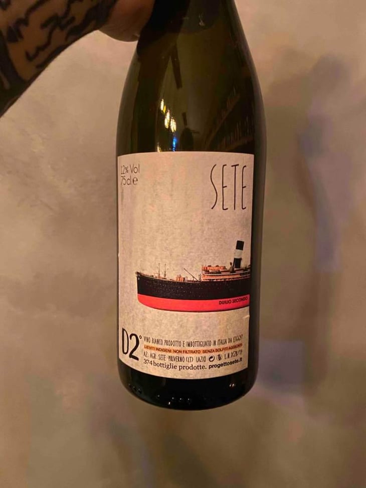 D2° Bianco - Sete - Vini Naturali - Emiliano Giorgi, Arcangelo Galuppi, Martina D’Alessio 