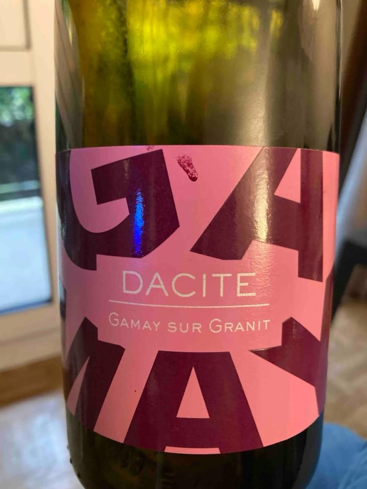 Dacite - Vins de la Madone - Gilles Bonnefoy 