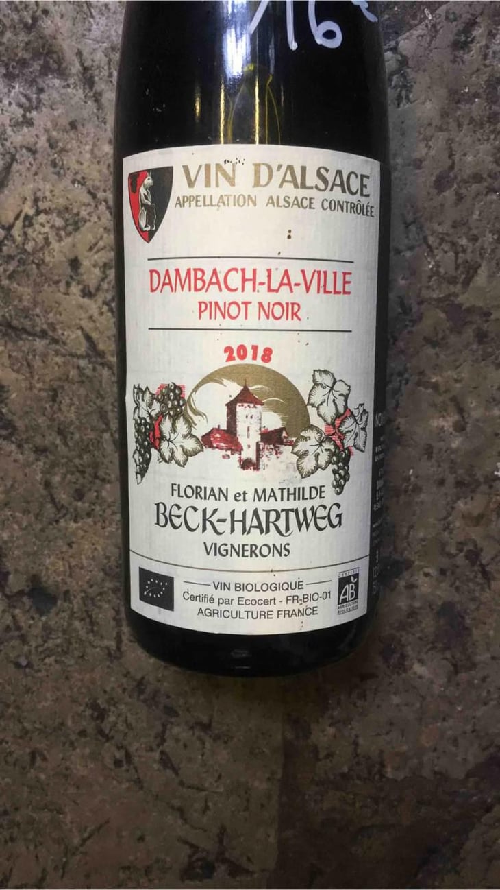 Dambach-La-Ville Pinot Noir - Florian & Mathilde Beck-Hartweg - Florian & Mathilde Beck-Hartweg 