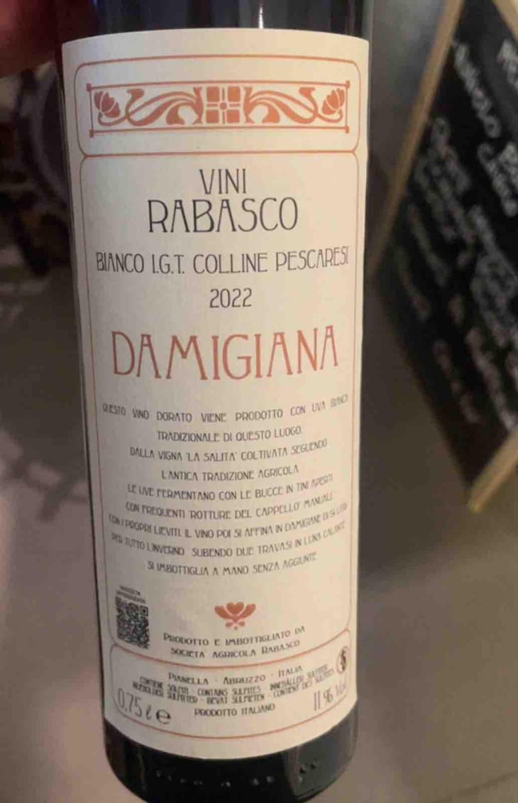 Damigiana Trebbiano d'Abruzzo - Azienda Agricola Rabasco - Iole Rabasco 