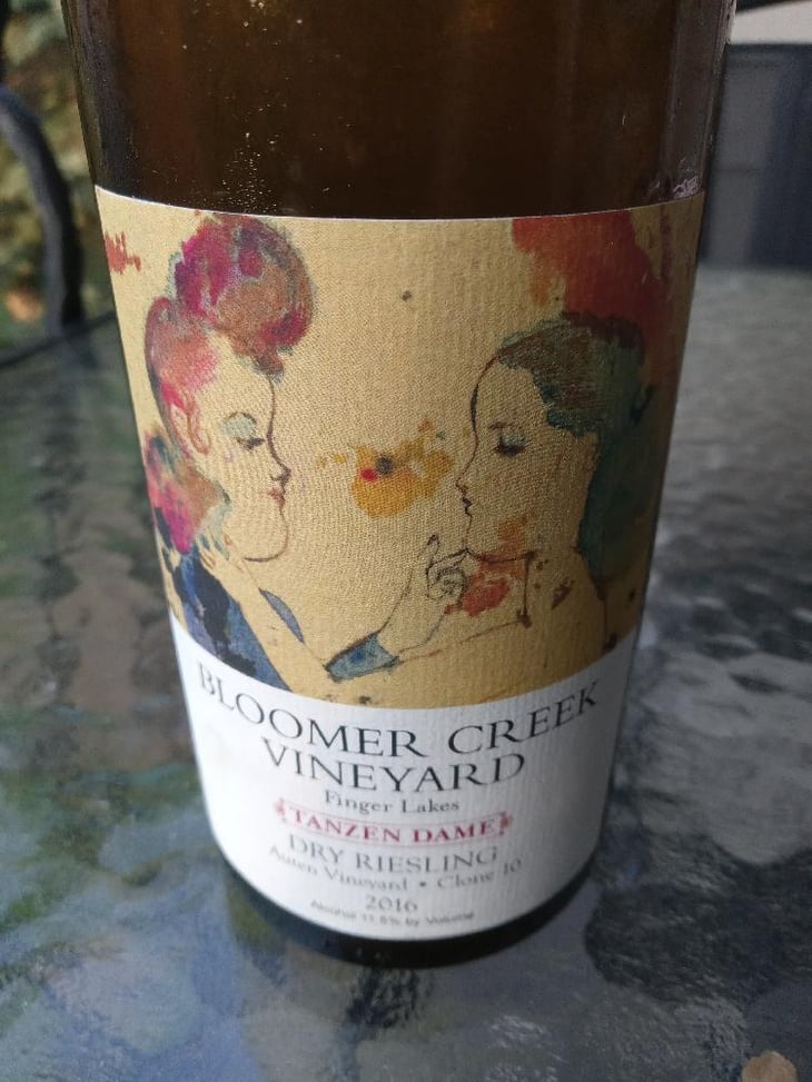 Tanzen Dame - Dry Riesling - Bloomer Creek Vineyard - Kim Engle & Debra Bermingham 