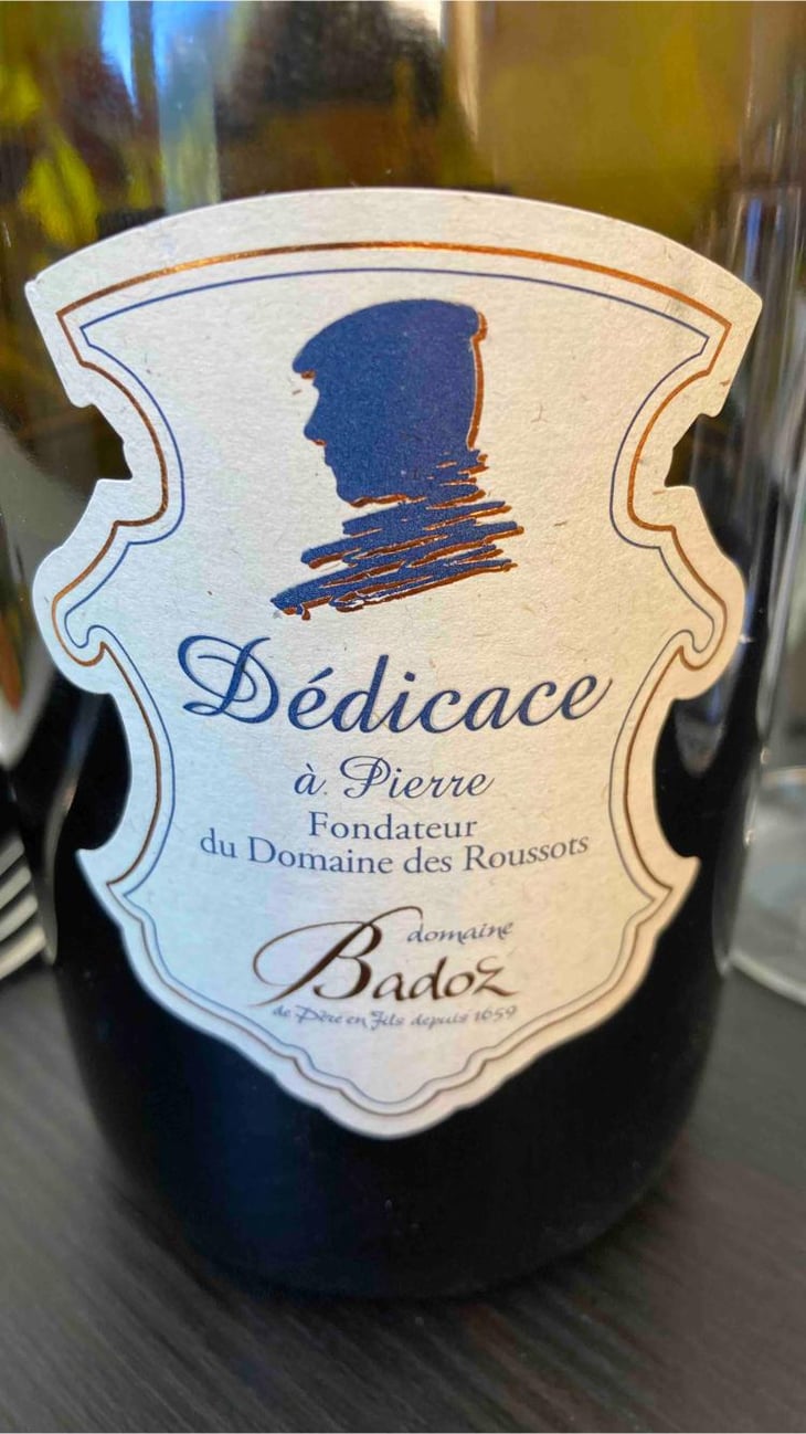 Dedicace a Pierre - Domaine Badoz - Benoit Badoz -2019