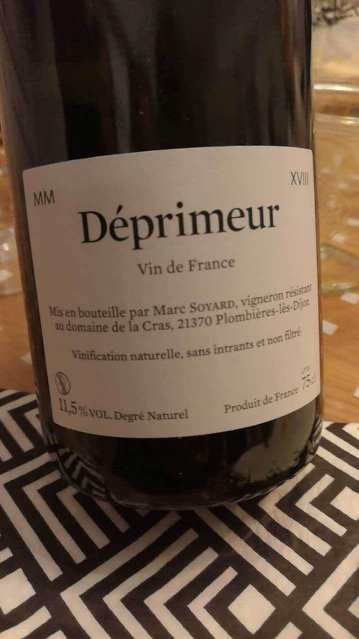 Déprimeur - Domaine de la Cras - Marc Soyard 