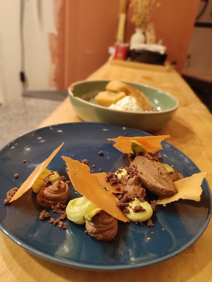 Dessert Chocolat/Avocat. - Le son des flacons - 770782