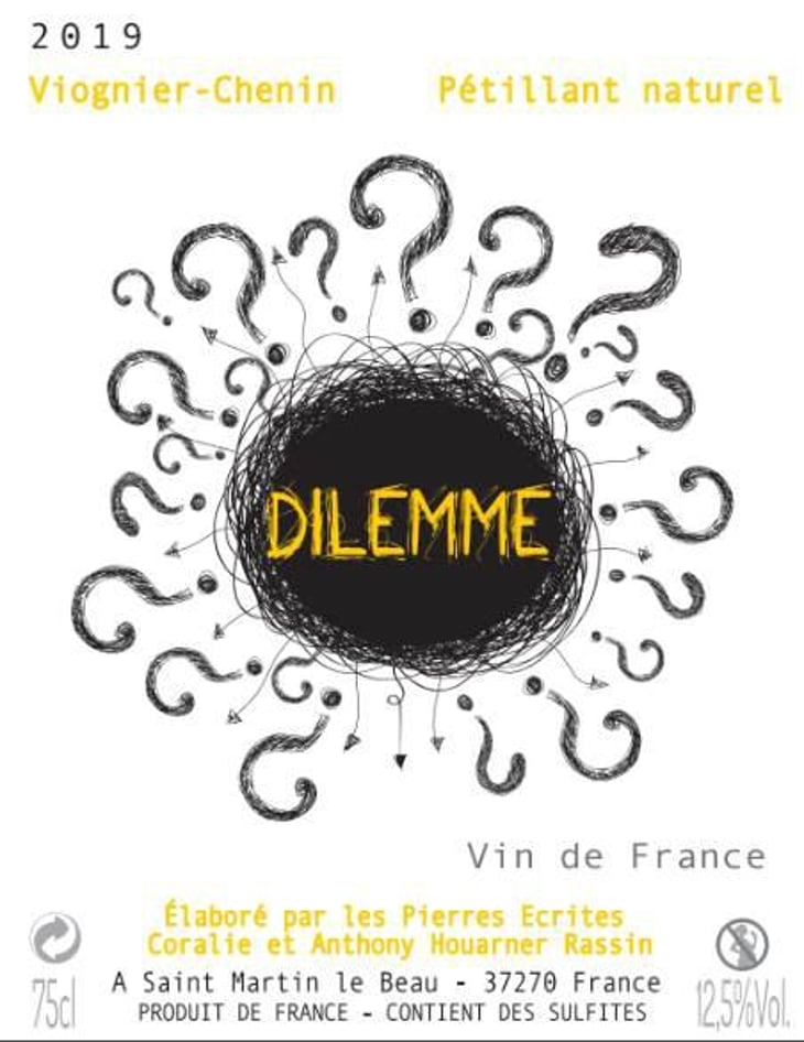 Dilemme - Domaine Les Pierres Écrites - Anthony Rassin et Coralie Houarner-Rassin 