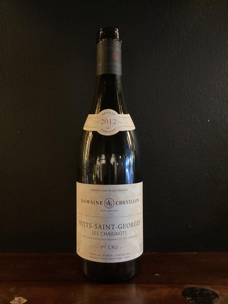 Nuits-Saint-Georges "Les Chaignots" 1er Cru - Domaine Robert Chevillon - Denis et Bertrand -2012