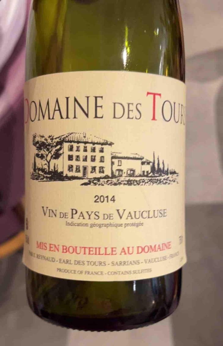 "Domaine des Tours" - Vin de Pays de Vaucluse - Blanc - Château Rayas - Château des Tours - Château de Fonsalette - Emmanuel Reynaud 