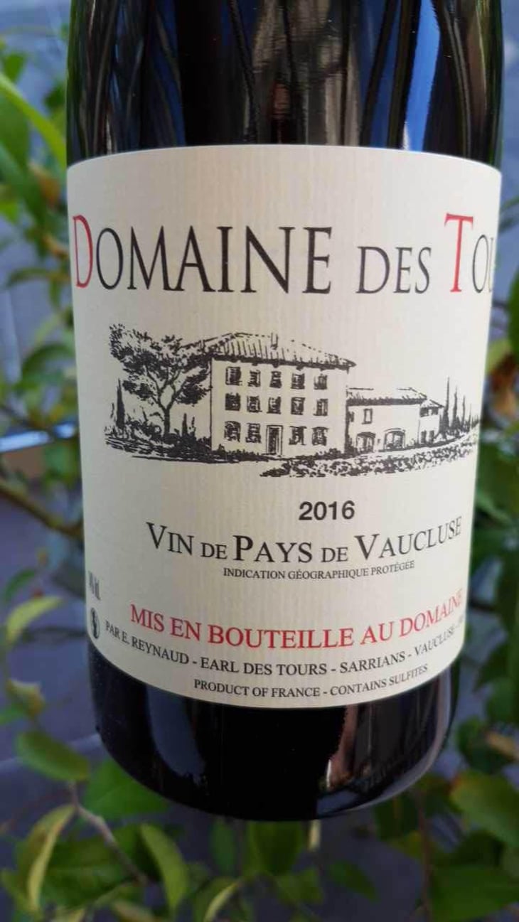 "Domaine des Tours" - Vin de Pays de Vaucluse - Blanc - Château Rayas - Château des Tours - Château de Fonsalette - Emmanuel Reynaud 