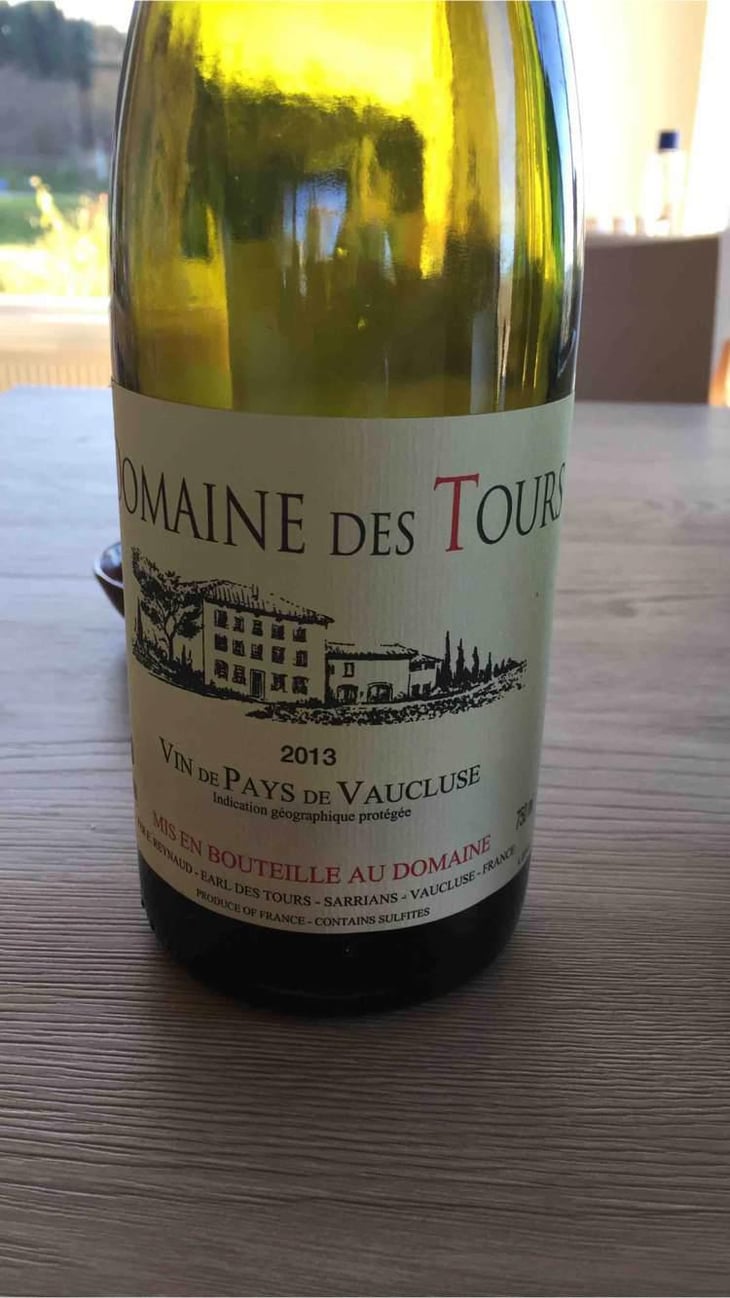 "Domaine des Tours" - Vin de Pays de Vaucluse - Blanc - Château Rayas - Château des Tours - Château de Fonsalette - Emmanuel Reynaud 