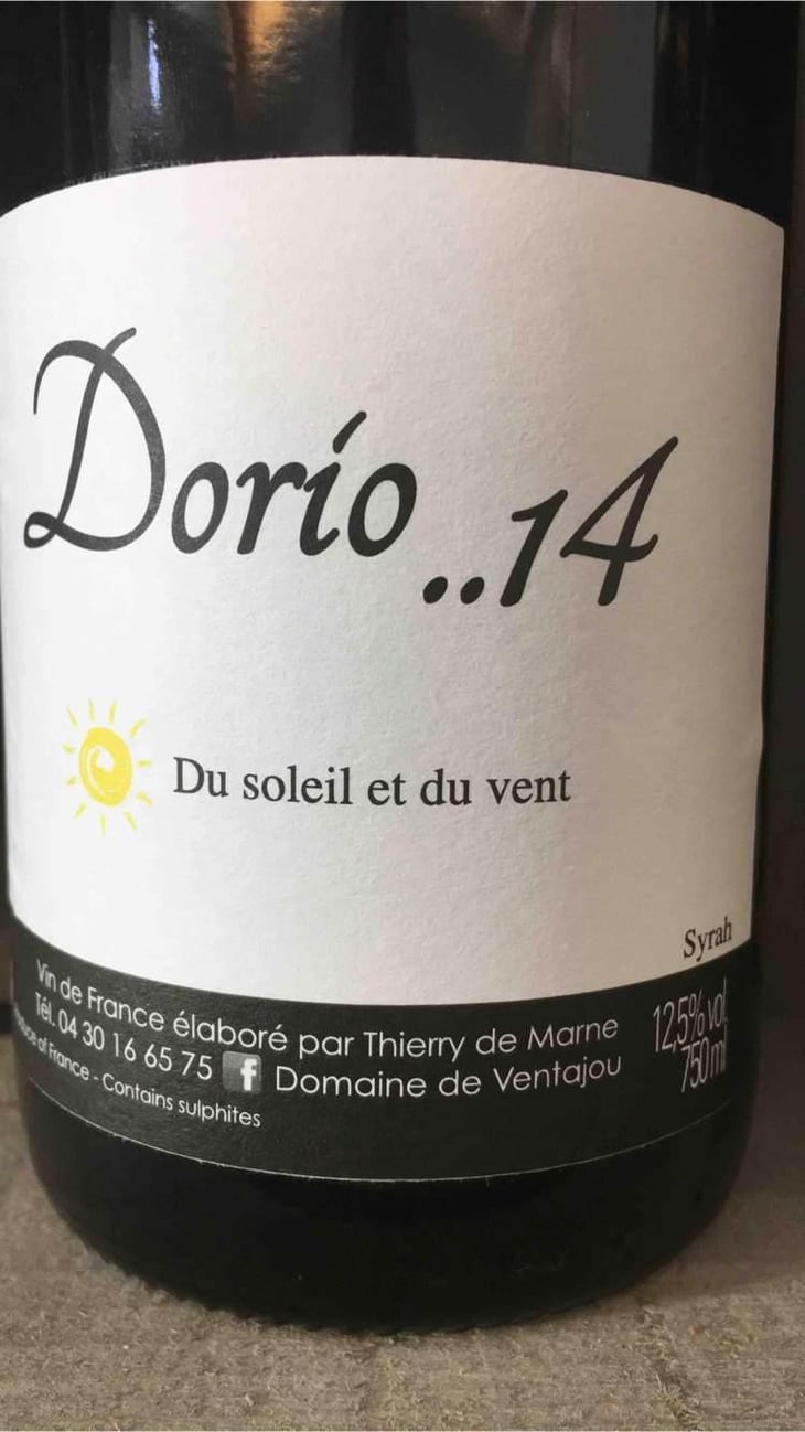 Dorio... - Domaine De Ventajou - Thierry De Marne 