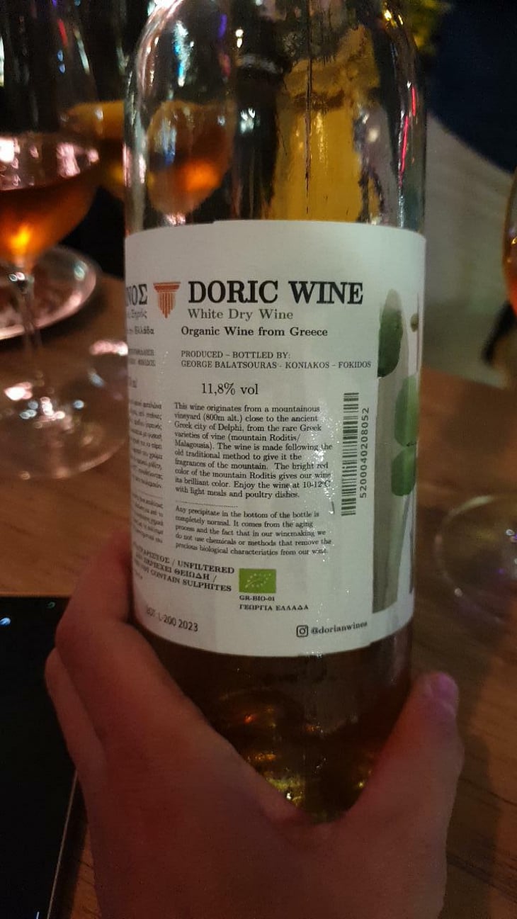 Doric White - Dorian Wines - Georgios Balatsouras 