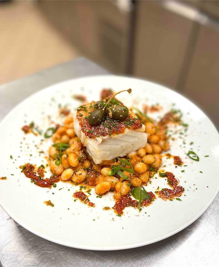 Dos De Cabillaud, Cocos De Paimpol. Pesto Rosso. - La Cuiller en Bois - 534875