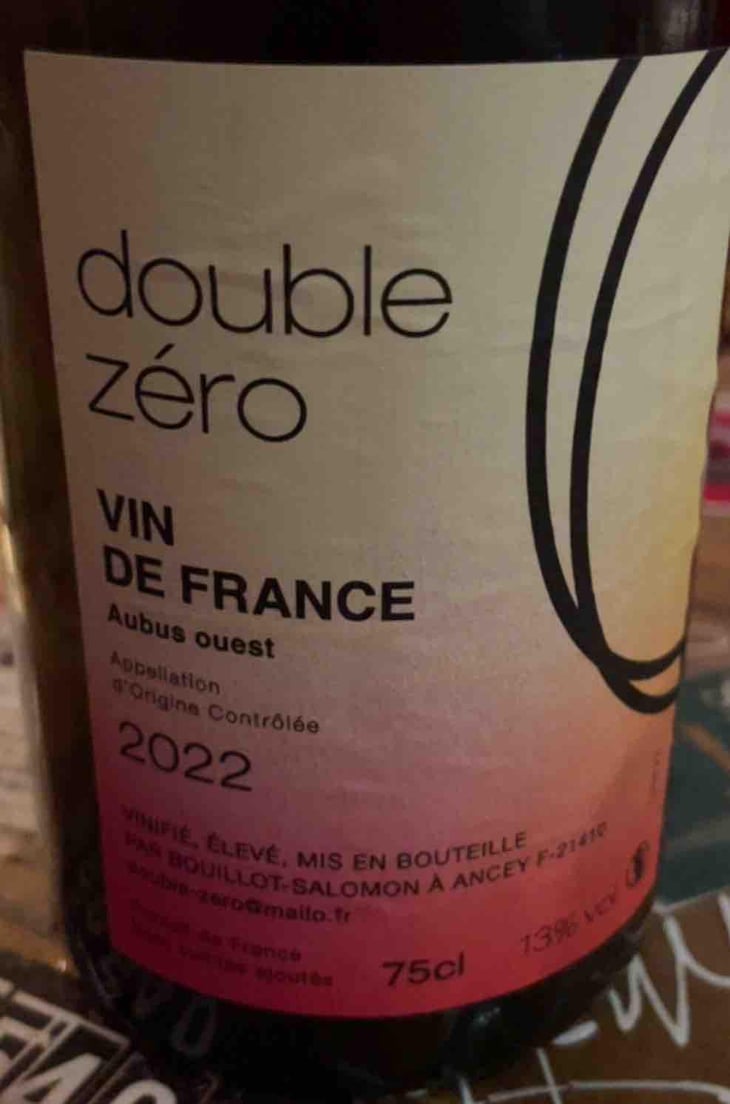 Double zéro - Bouillot-Salomon - François & Claire Bouillot-Salomon -2022