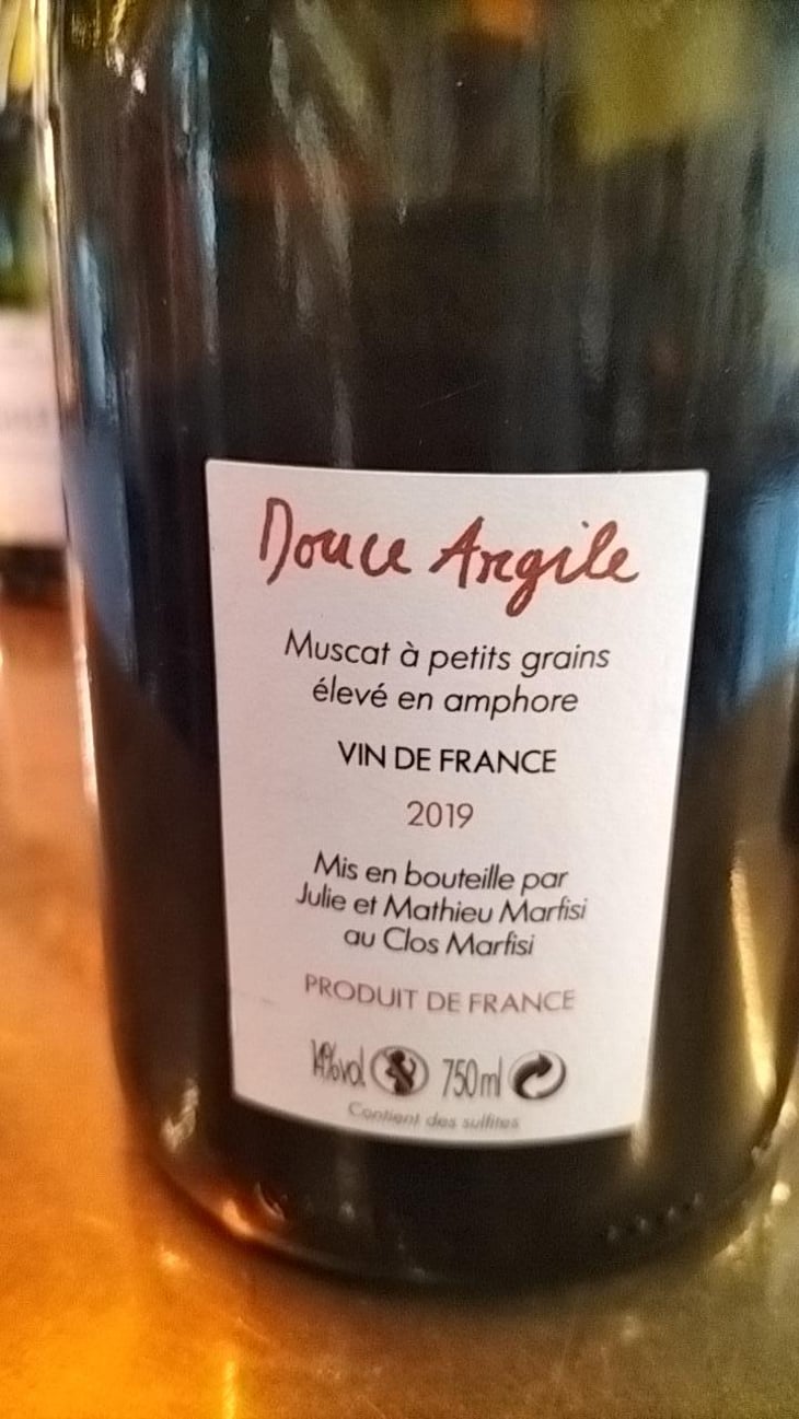 Douce argile - Clos Marfisi - Julie & Mathieu Marfisi -2019