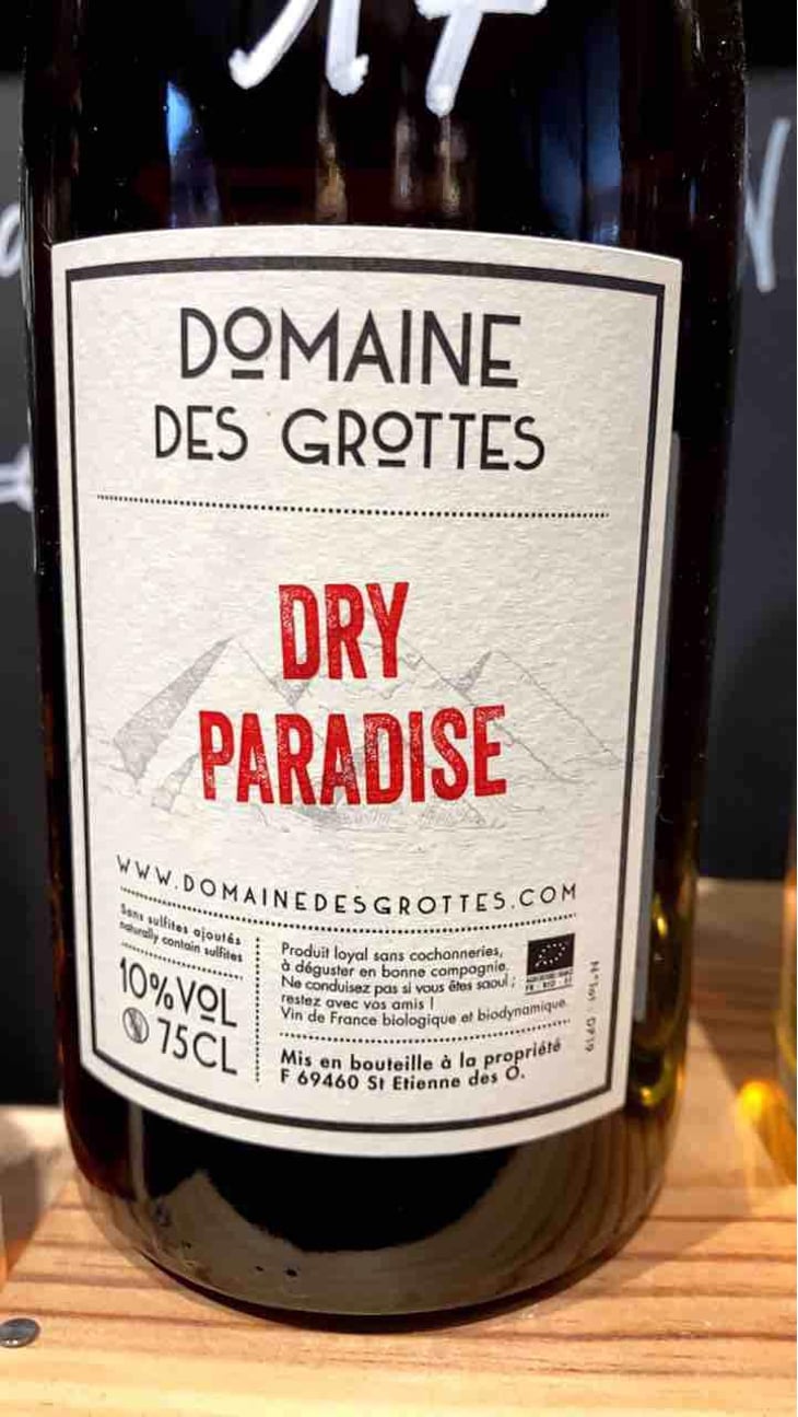 Dry Paradise - Domaine des Grottes - Romain des Grottes 