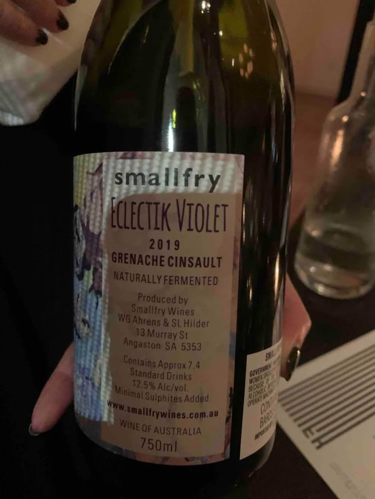 Eclectik Violet - Smallfry Wines - Wayne Ahrens & Suzi Hilder 