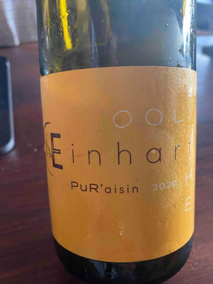 Pur R'aisin Pét-Nat - Domaine Einhart - Nicolas & Théo EINHART -2020