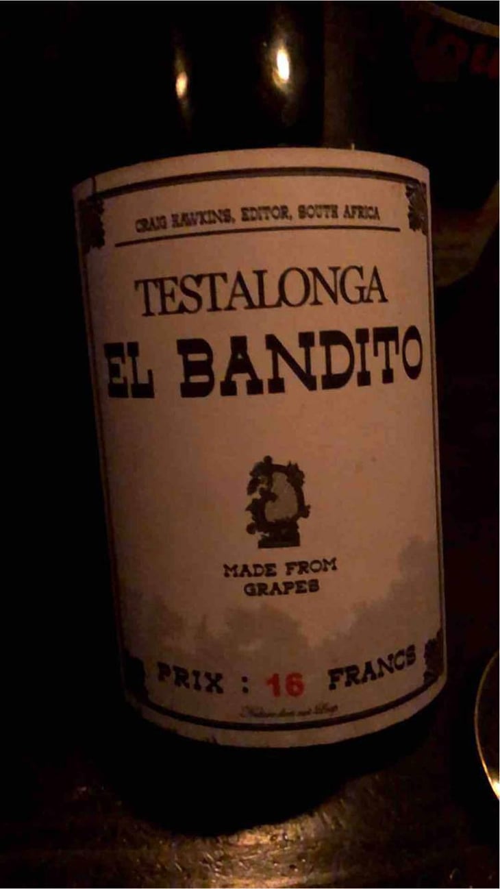 El Bandito - Testalonga - Craig & Carla Hawkins 