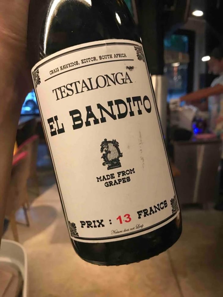 El Bandito - Testalonga - Craig & Carla Hawkins 