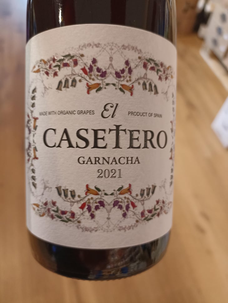 El Casetero garnacha - Bodegas frontonio - Fernando Mora -2021