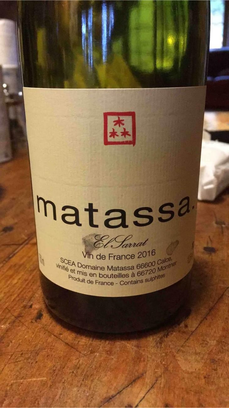 El Sarrat - Domaine Matassa - Tom Lubbe 