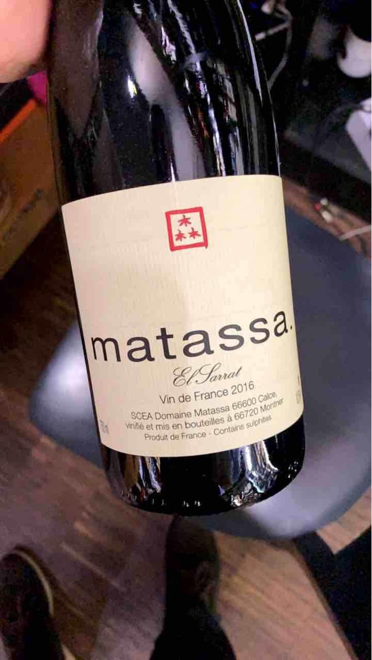 El Sarrat - Domaine Matassa - Tom Lubbe 