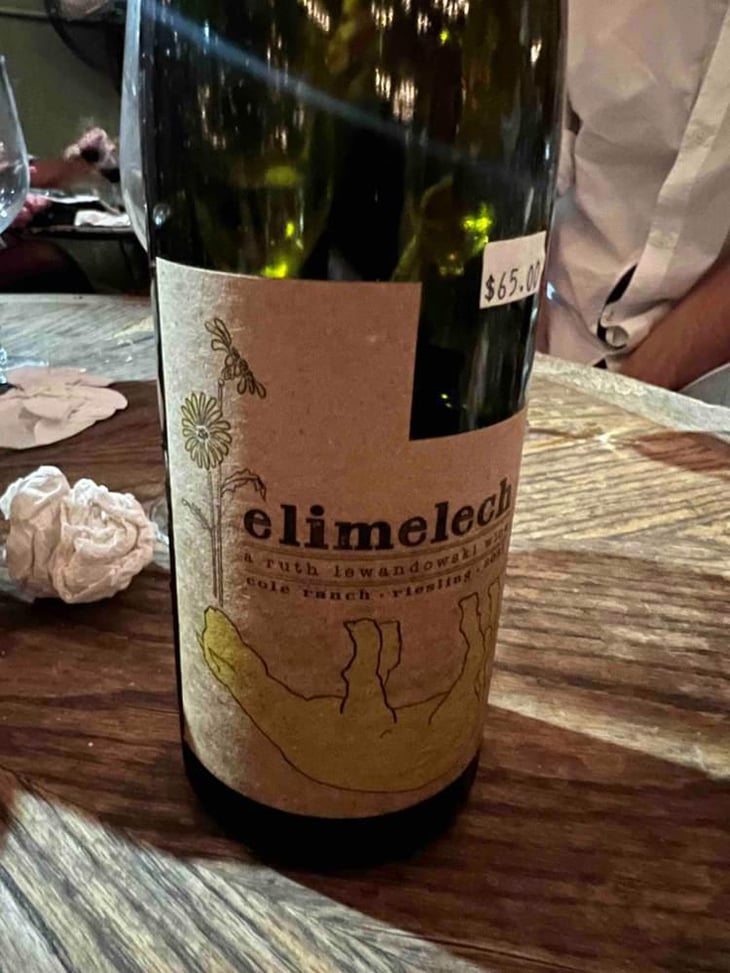 Elimelech - Ruth Lewandowski Wines - Evan Lewandowski 