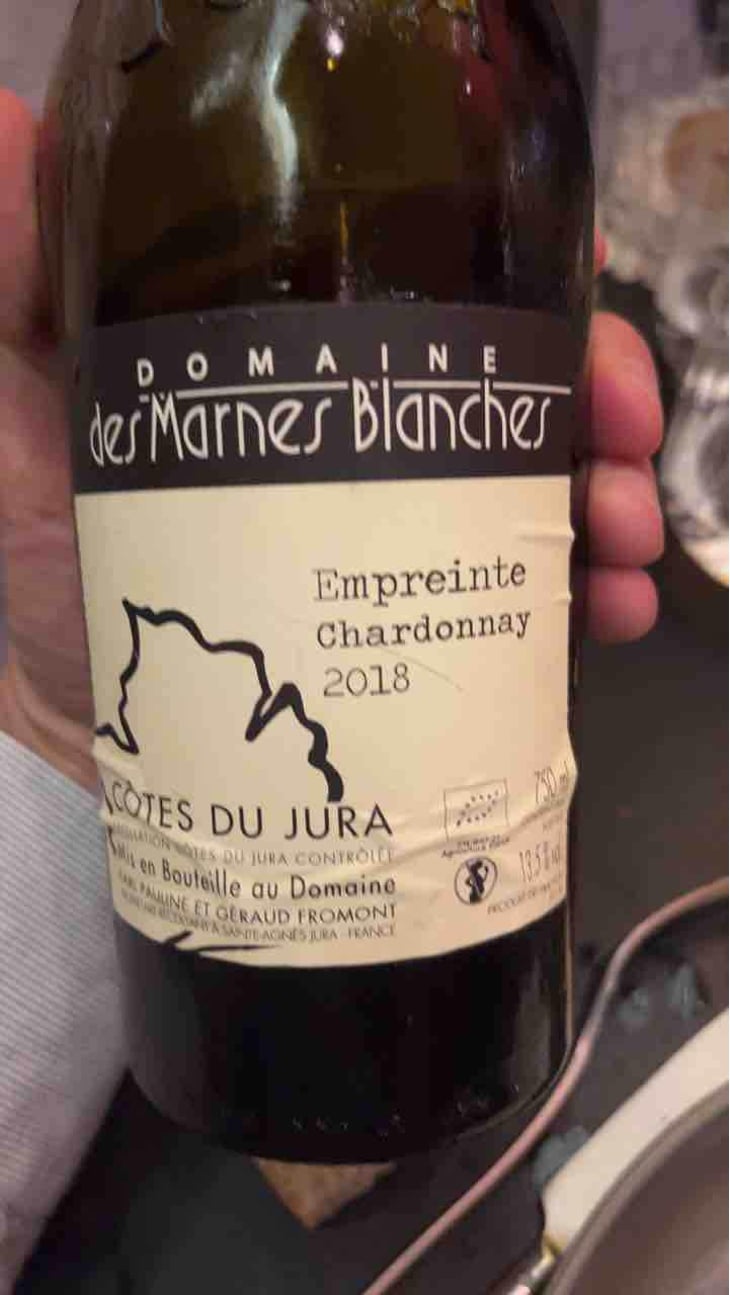 Empreinte Chardonnay - Domaine Des Marnes Blanches - Pauline & Géraud Fromont -2018