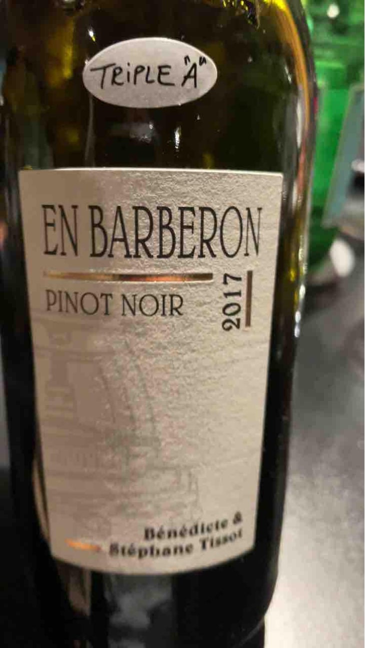 En Barberon Pinot Noir - Domaine André & Mireille Tissot - Bénédicte & Stéphane Tissot -2019