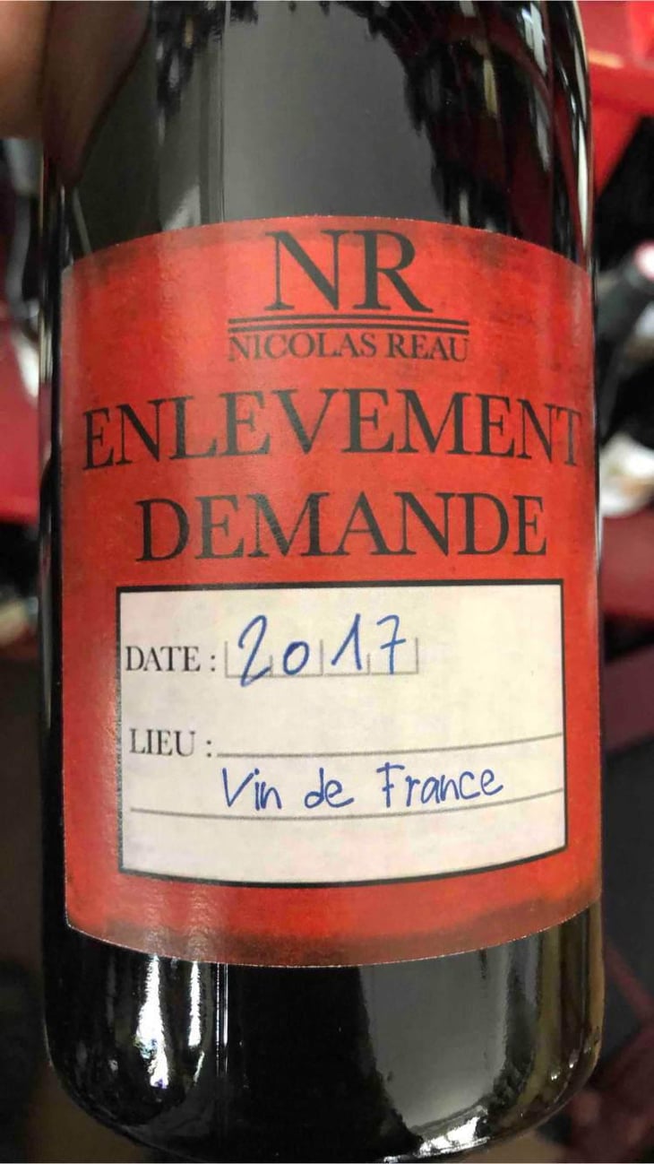 Enlèvement Demandé - Le Clos des Treilles - Nicolas Reau 