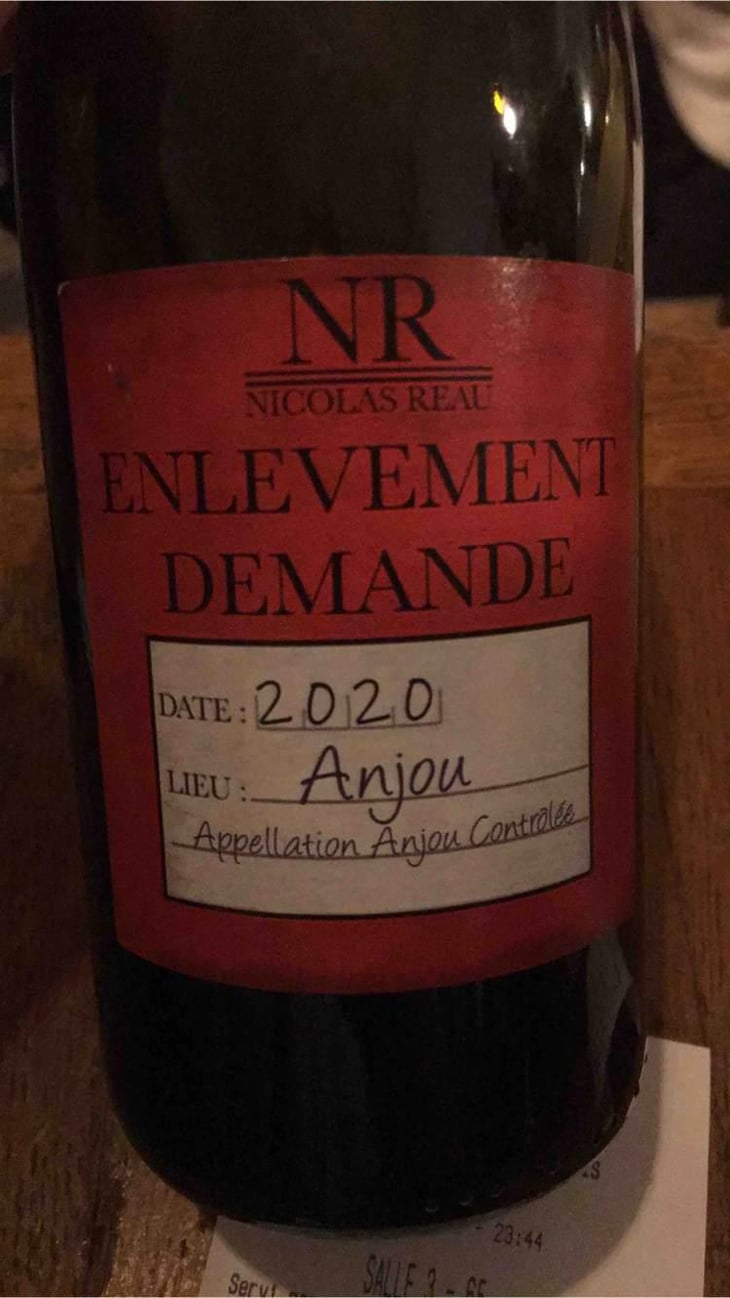 Enlèvement Demandé - Le Clos des Treilles - Nicolas Reau 