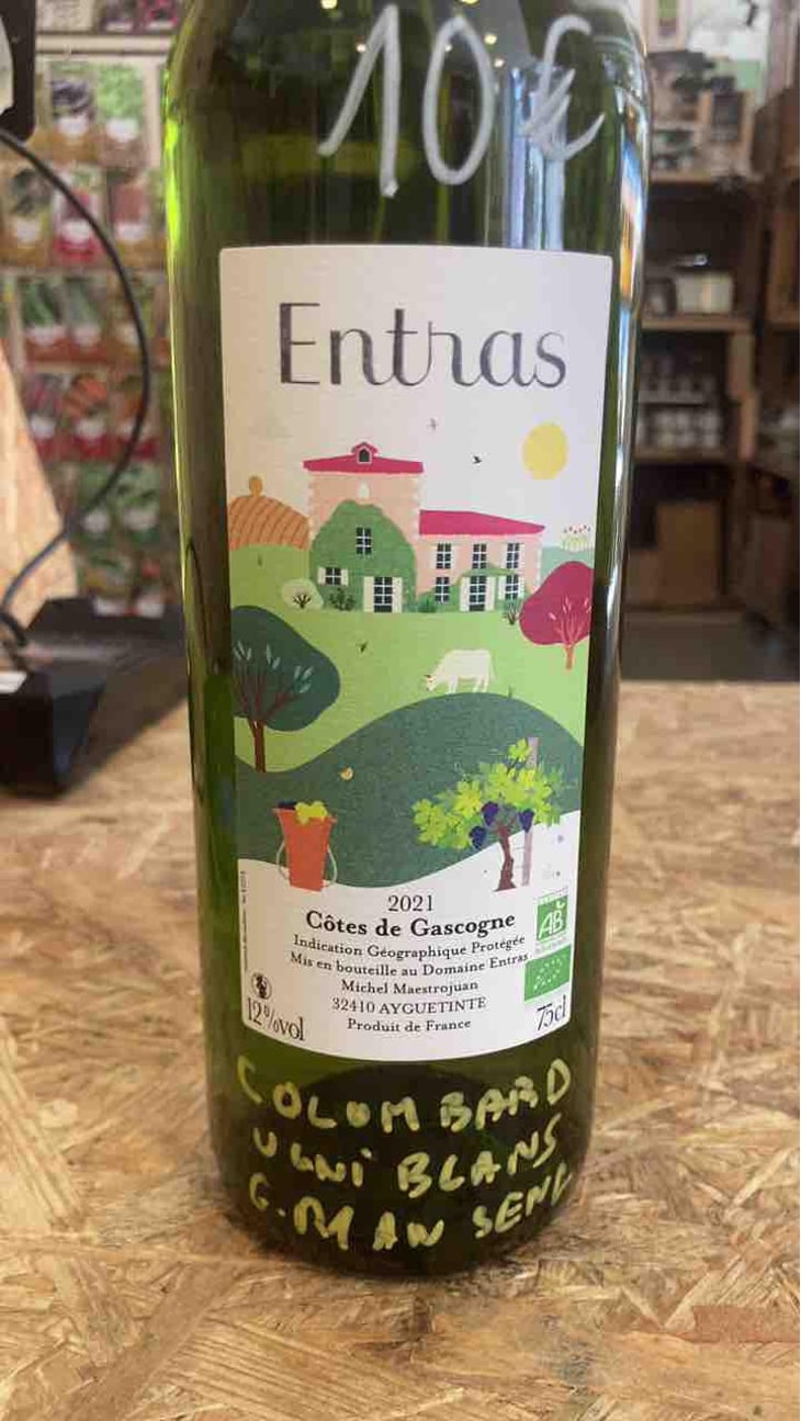 Entras blanc - Domaine Entras - Michel Maestrojuan -2021