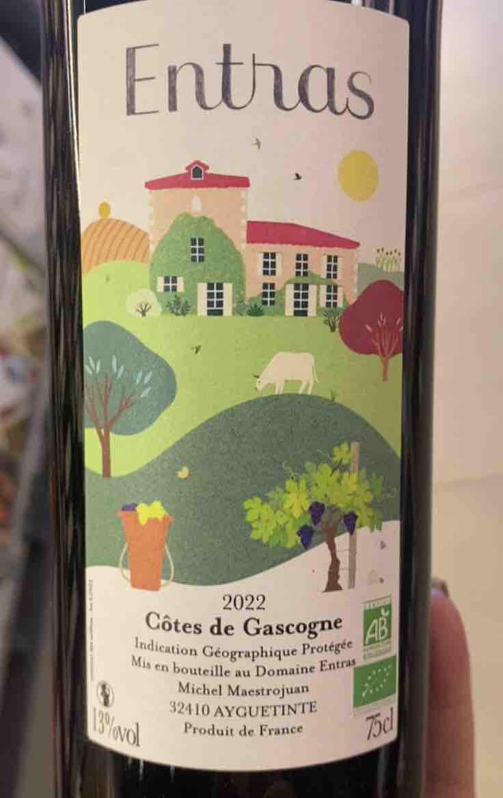 Entras rouge - Domaine Entras - Michel Maestrojuan -2020