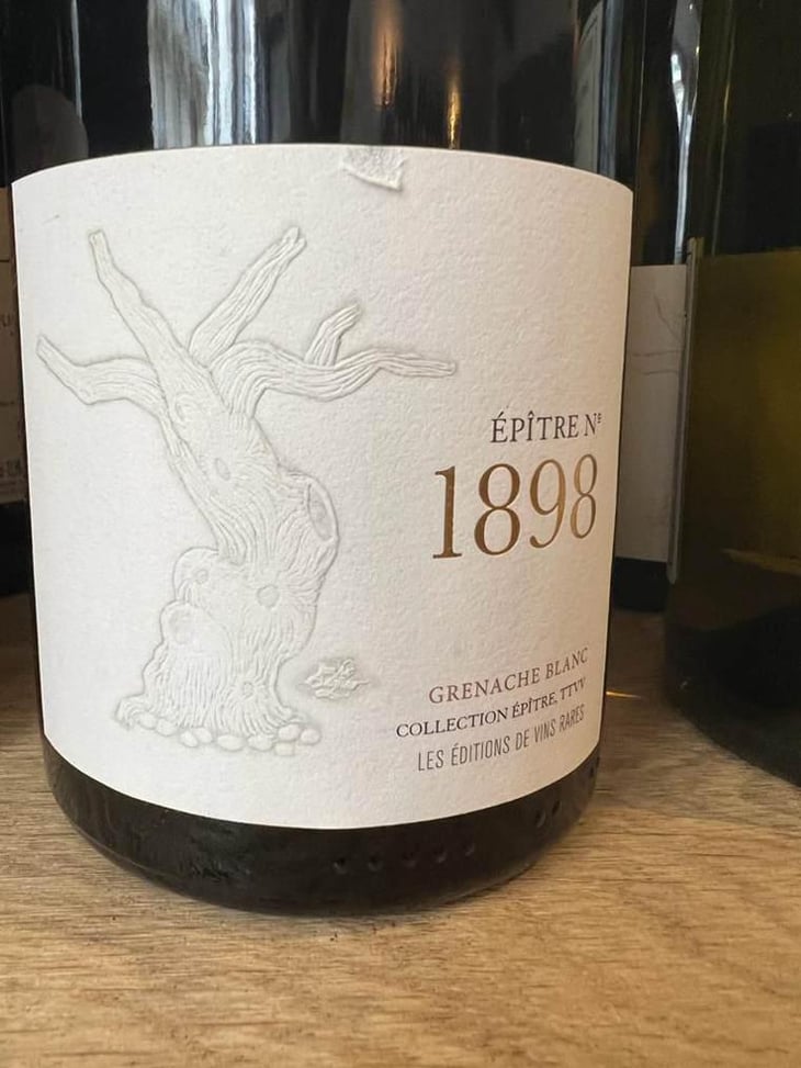 Epitre N°1898 Grenache Blanc - Les Editions de Vins Rares - Loïc Mignotte , Renaud Saunier & Jean-Armand Bloc 