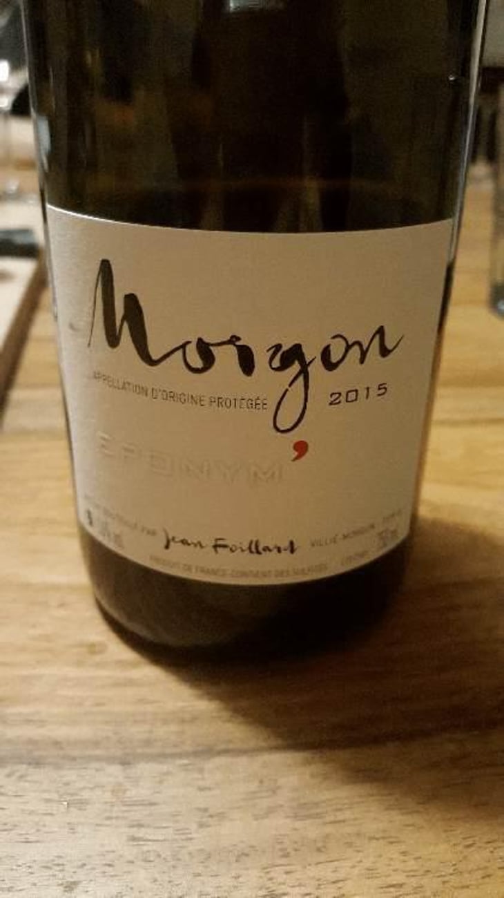 Morgon “Eponym'” - Jean Foillard - Jean Foillard 