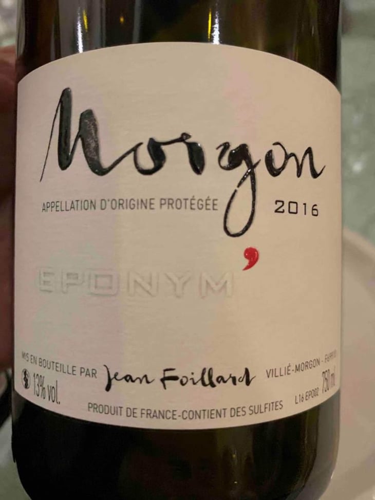 Morgon “Eponym'” - Jean Foillard - Jean Foillard 