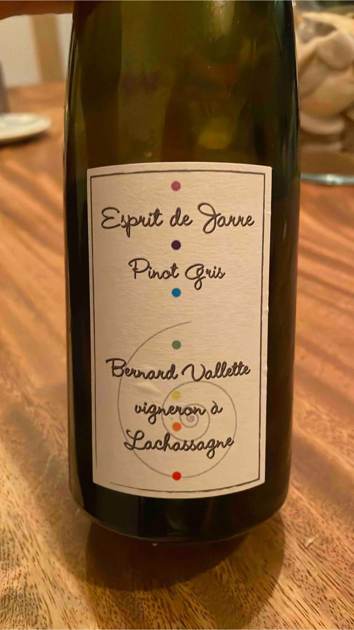 Esprit De Jarre - L’achassagne (Beaujolais) - Agnès Clamens & Bernard Vallette -2019