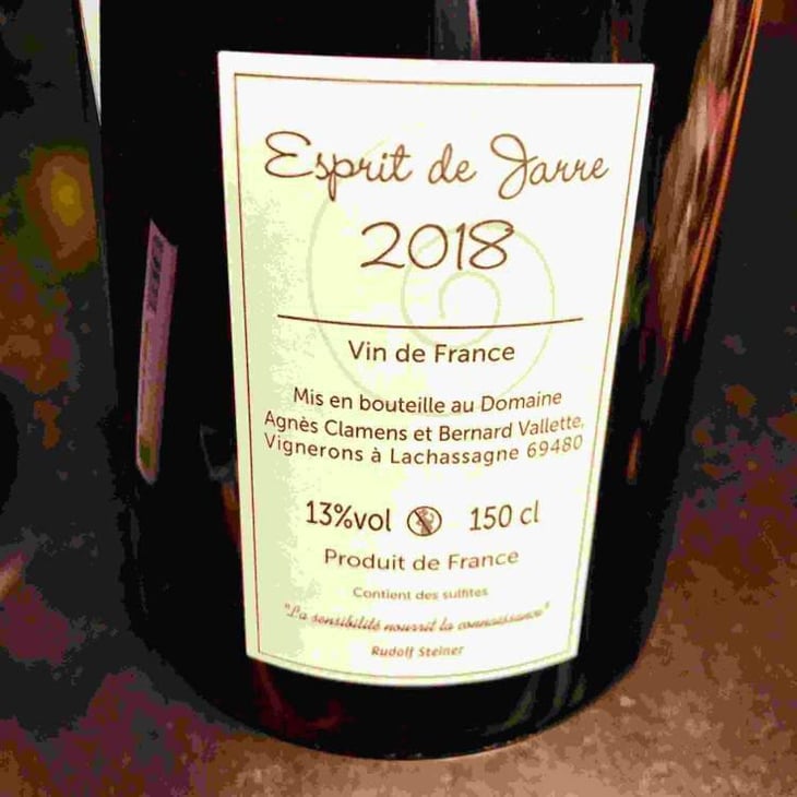 Esprit de Jarre - Domaine Bernard Vallette - Agnès Clamens & Bernard Vallette 