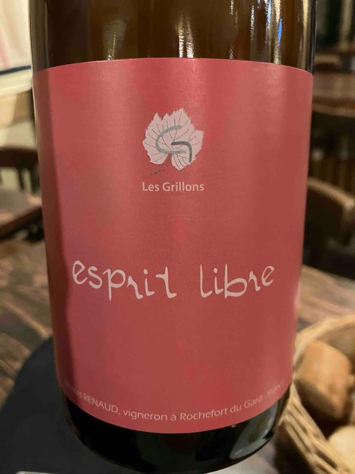 Esprit Libre - Clos des Grillons - Nicolas Renaud 