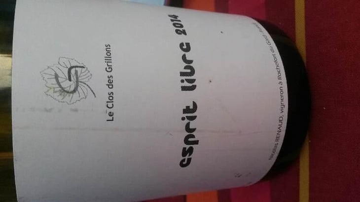 Esprit Libre - Clos des Grillons - Nicolas Renaud 