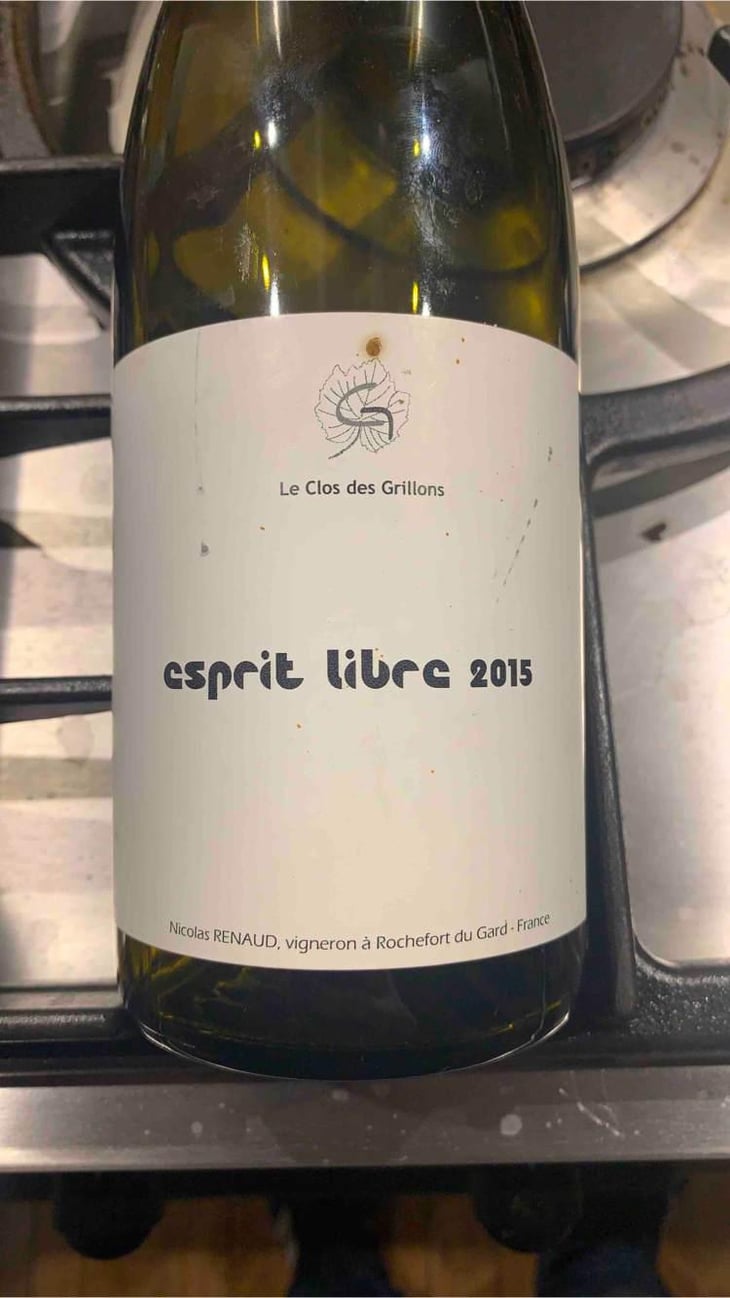 Esprit Libre - Clos des Grillons - Nicolas Renaud 