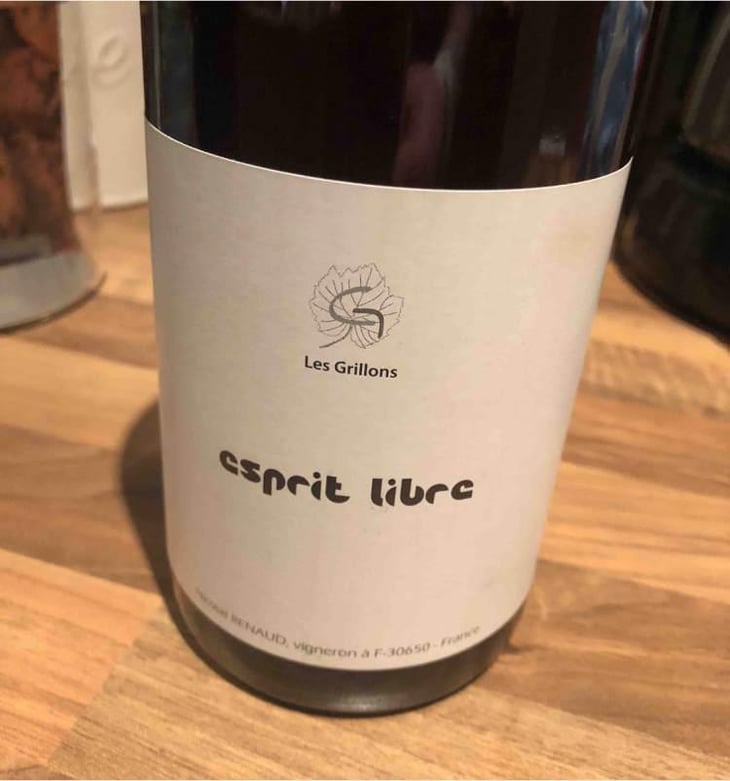 Esprit Libre - Clos des Grillons - Nicolas Renaud 