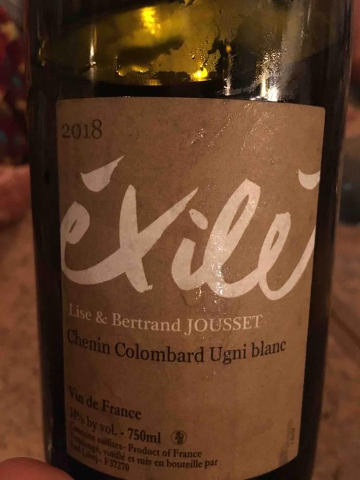 Exilé Blanc - Domaine Jousset - Lise & Bertrand Jousset 